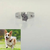Customized Pet Photo Open Ring