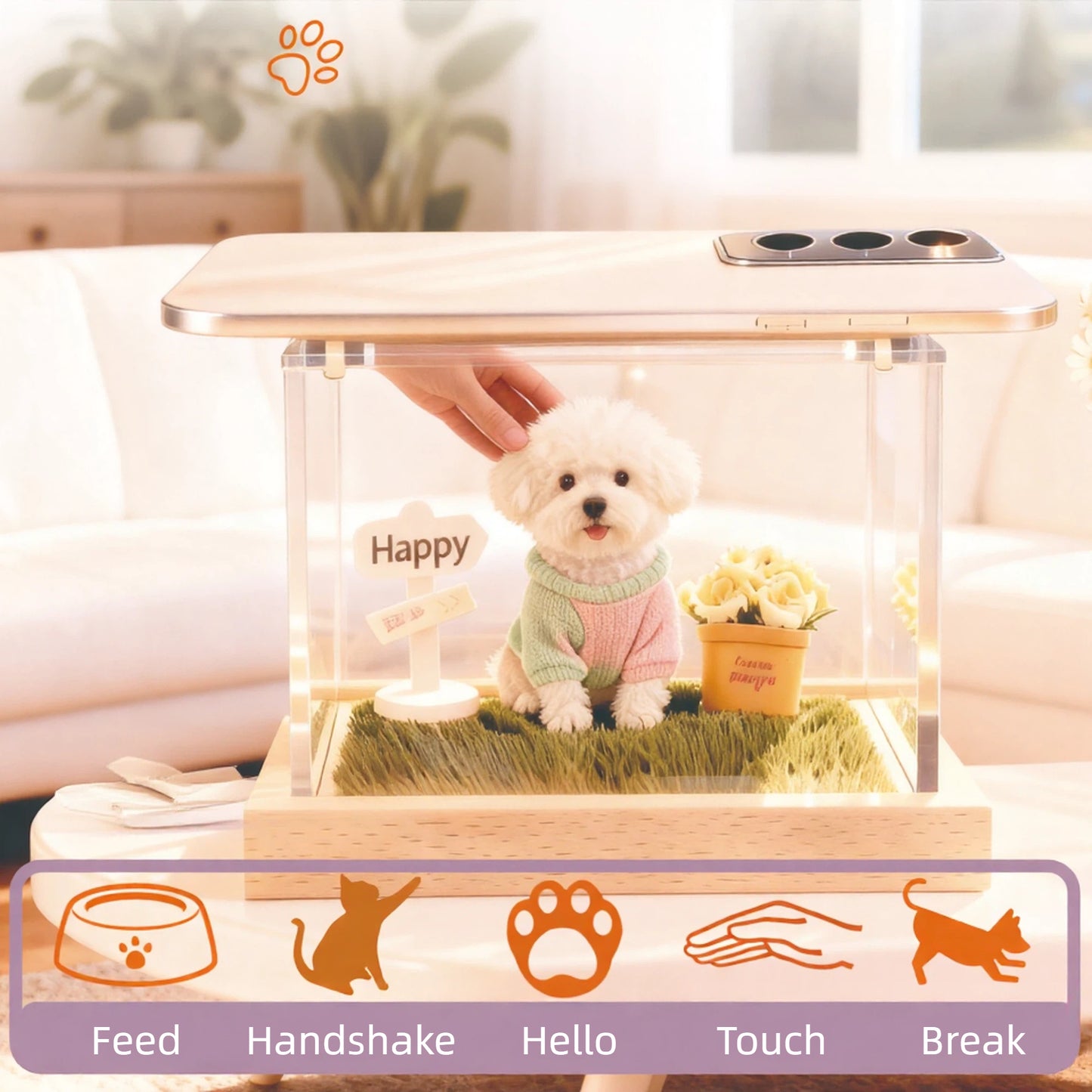 Custom Pet Memorial Hologram House