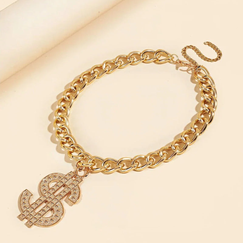 Dollar Pendant Pet Necklace