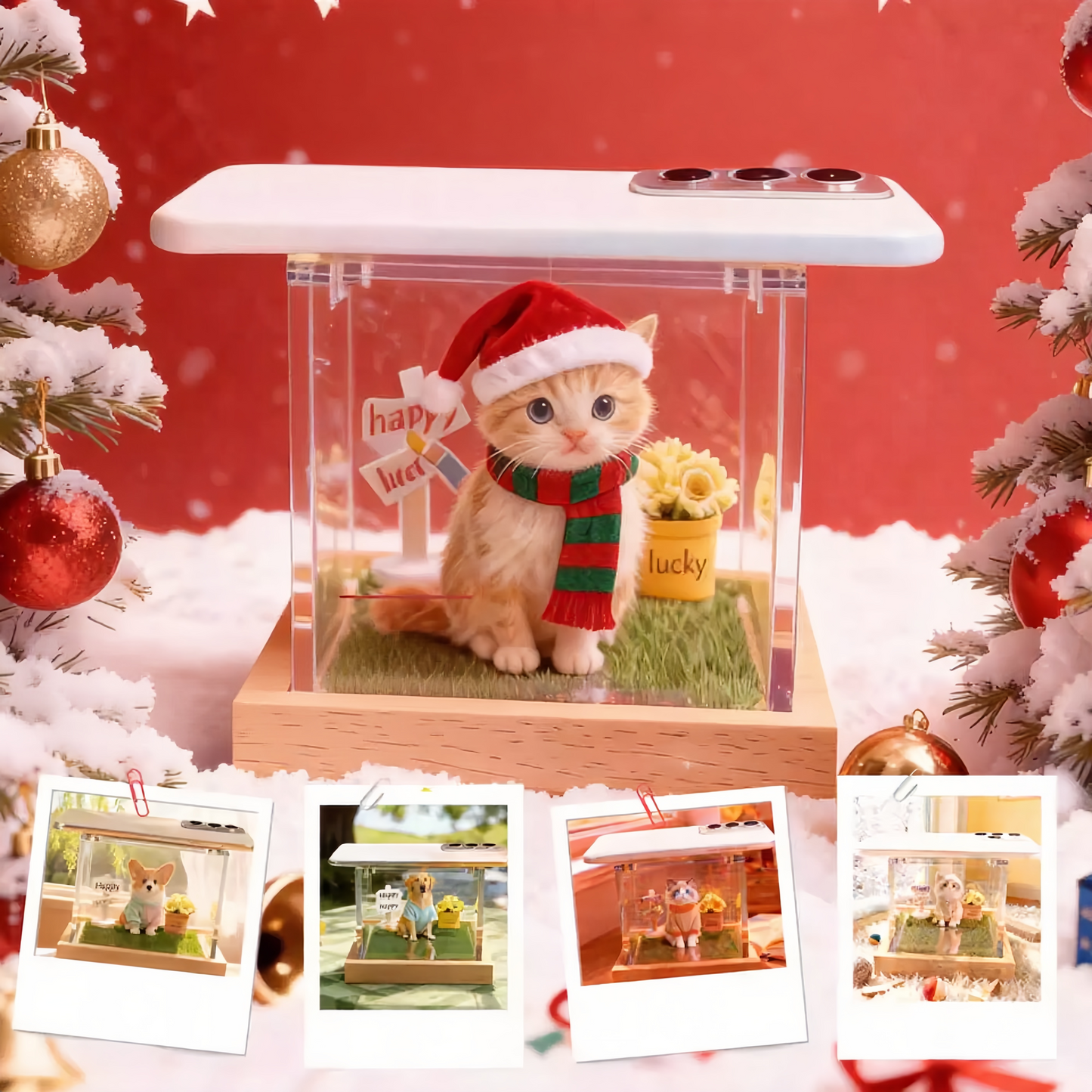 Custom Pet Memorial Hologram House