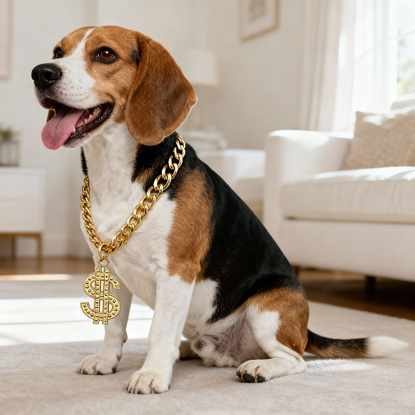 Dollar Pendant Pet Necklace