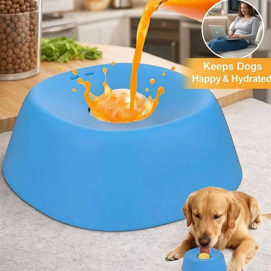 Slow-Feed Liquid Dog Bowls