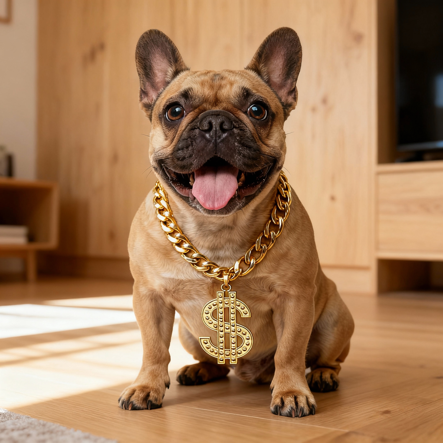 Dollar Pendant Pet Necklace