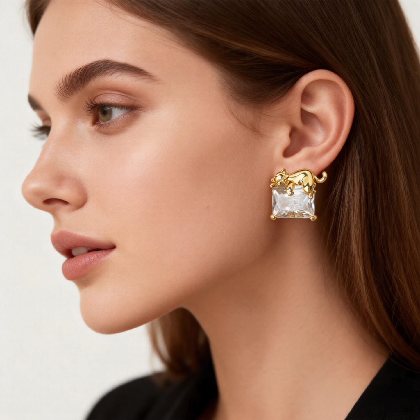 Sleepy Cat Style Earrings