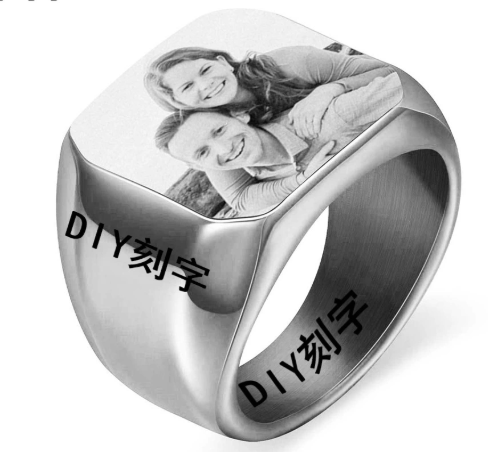 Personalised Steel Photo Ring