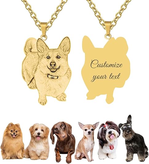 Custom Pet Portrait Necklace