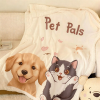 Custom Flannel Pet Photo Blanket