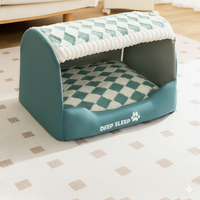 Dog Plush Enclosed Cozy Bed