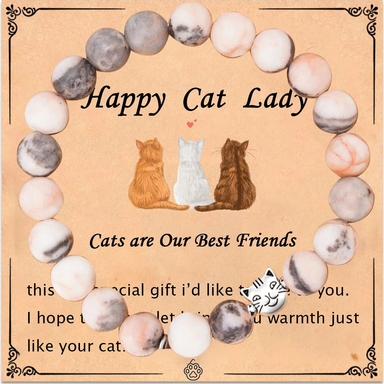 Cat Bracelet Gifts for Women for Cat Lover