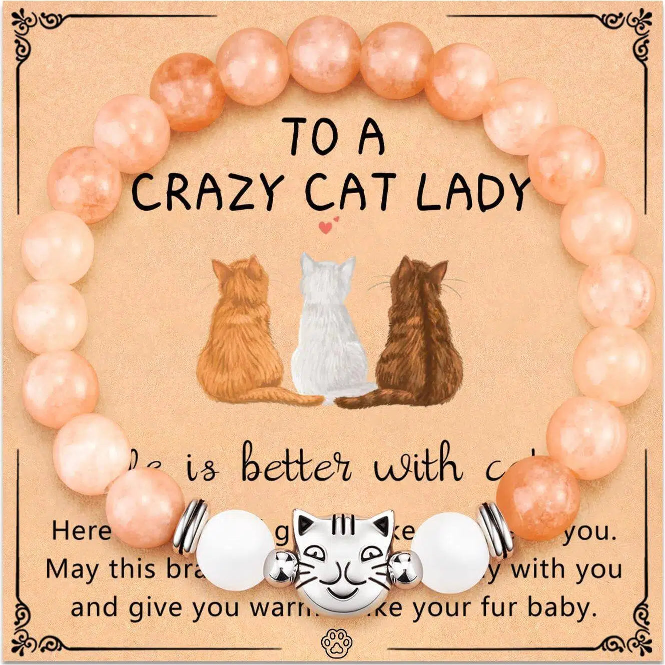 Cat Bracelet Gifts for Women for Cat Lover