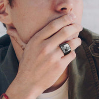 Personalised Steel Photo Ring