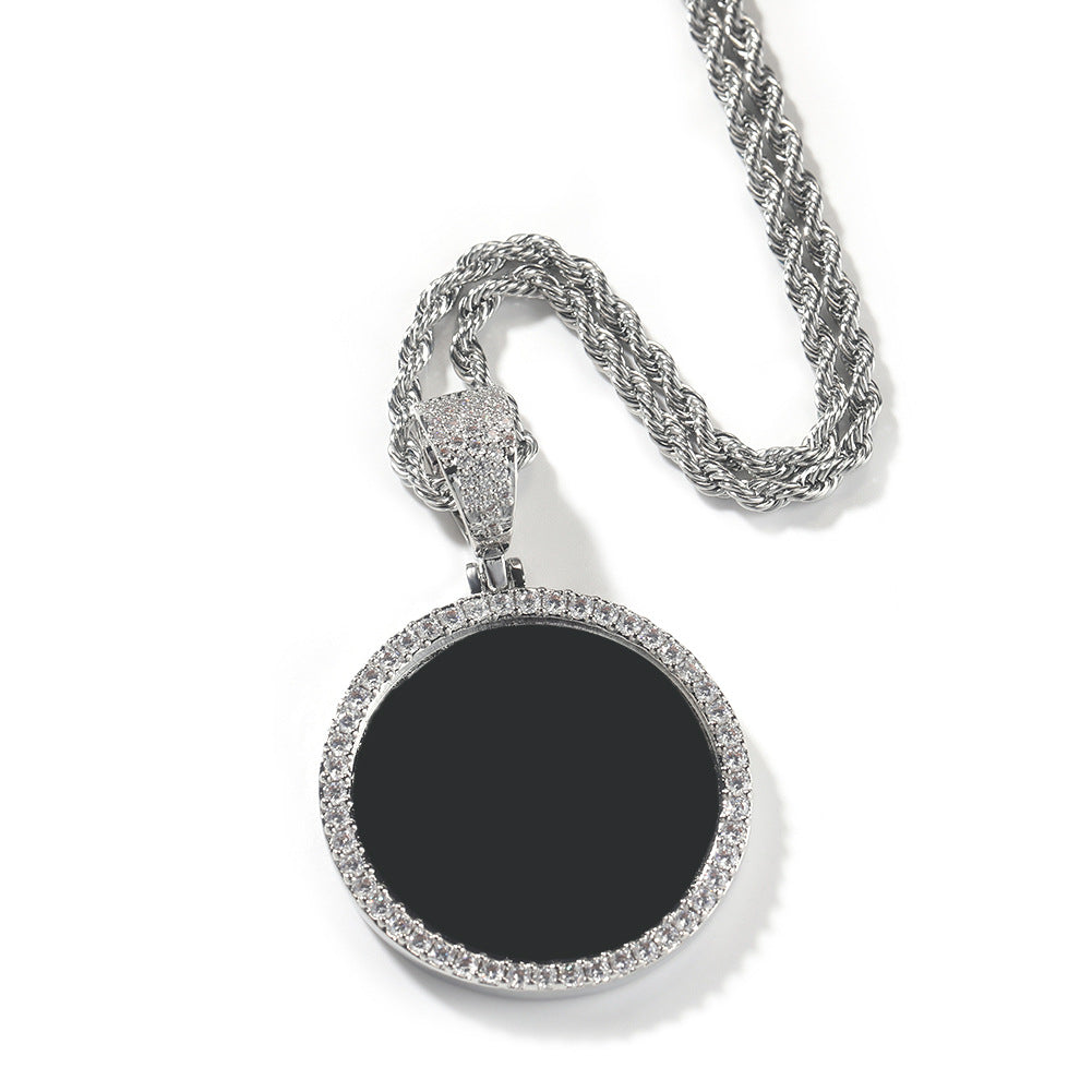 Circle Shaped Photo Pendant