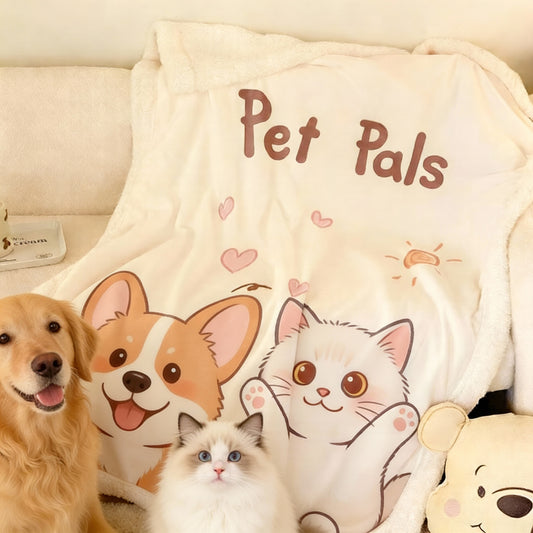 Custom Flannel Pet Photo Blanket