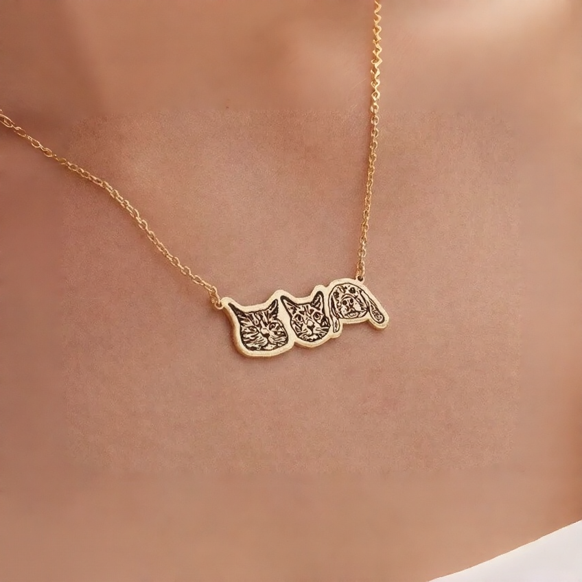 Personalised Pet Portrait Necklace
