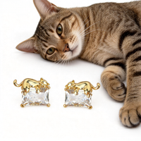 Sleepy Cat Style Earrings