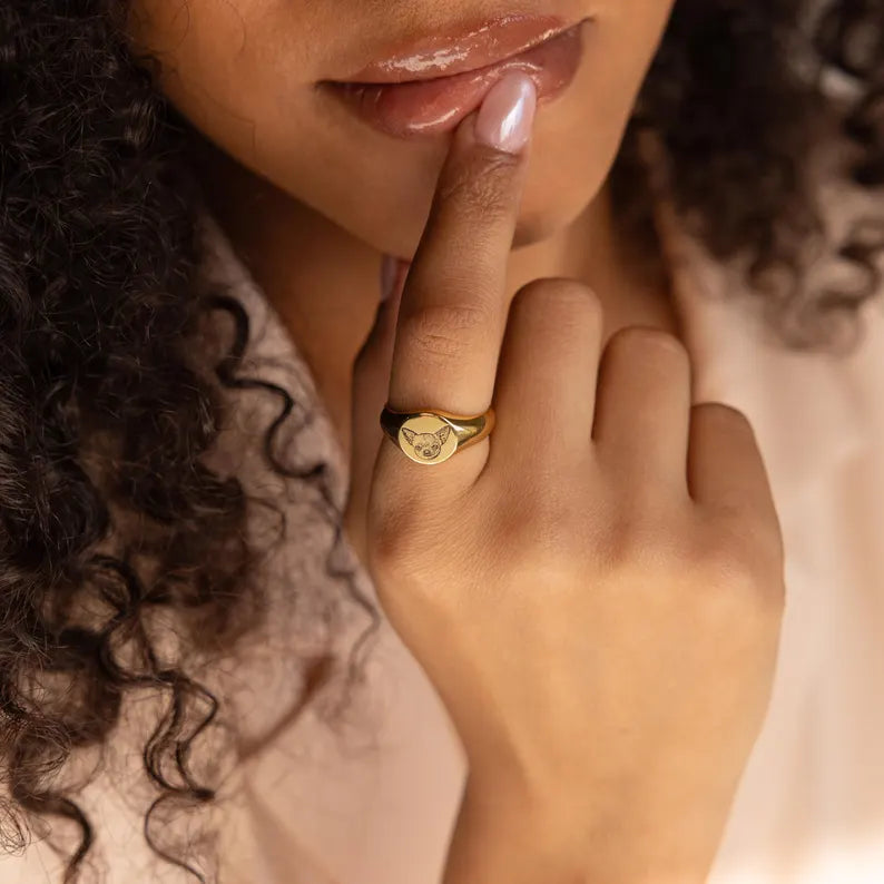 Custom Pet Signet Ring