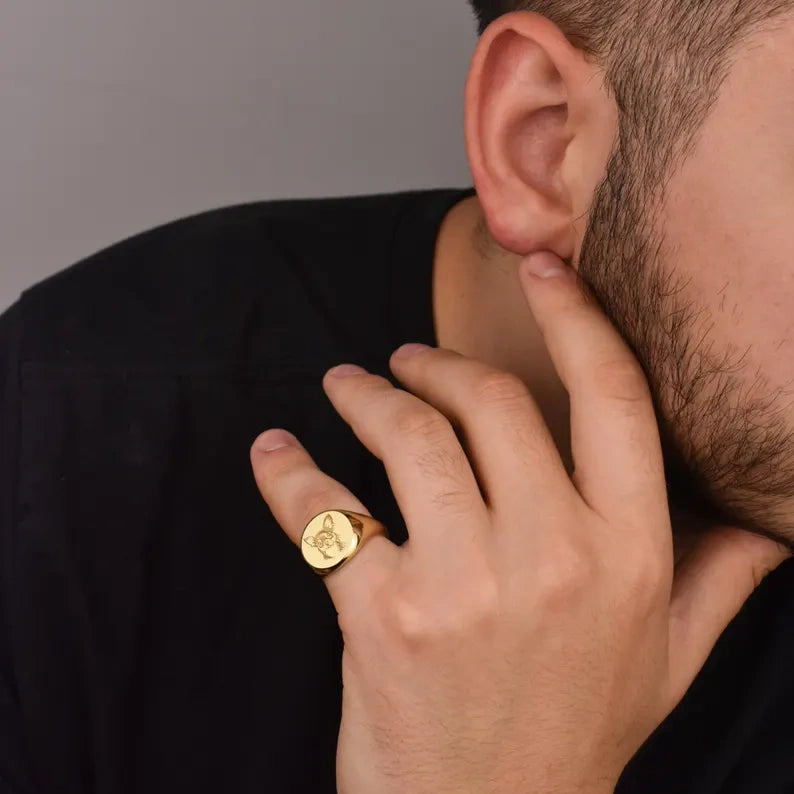Custom Pet Signet Ring