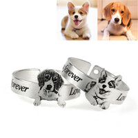 Customized Pet Photo Open Ring