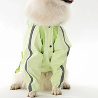 All-Weather Reflective Dog Raincoat – Waterproof Harness