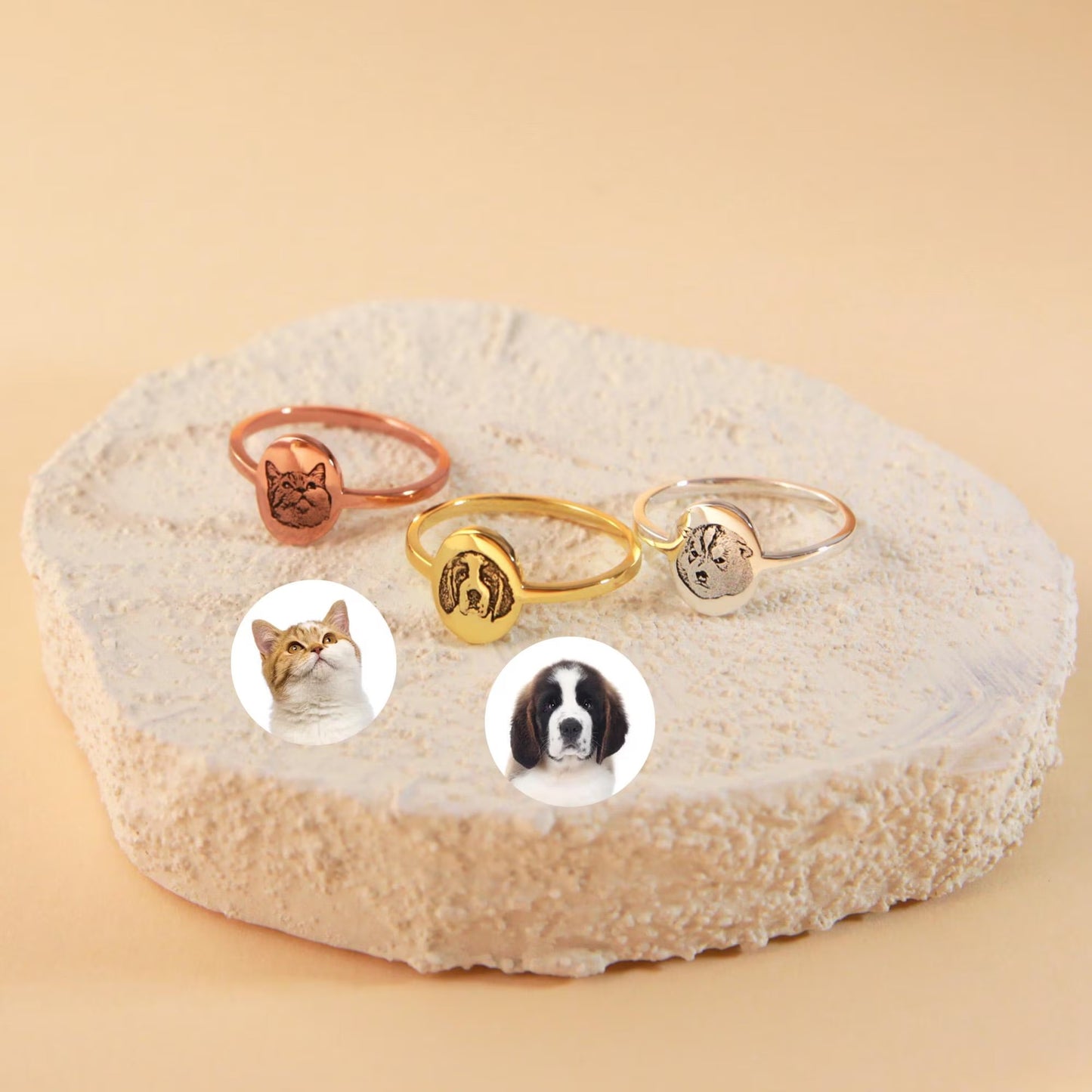 Personalized Pet Picture Rings