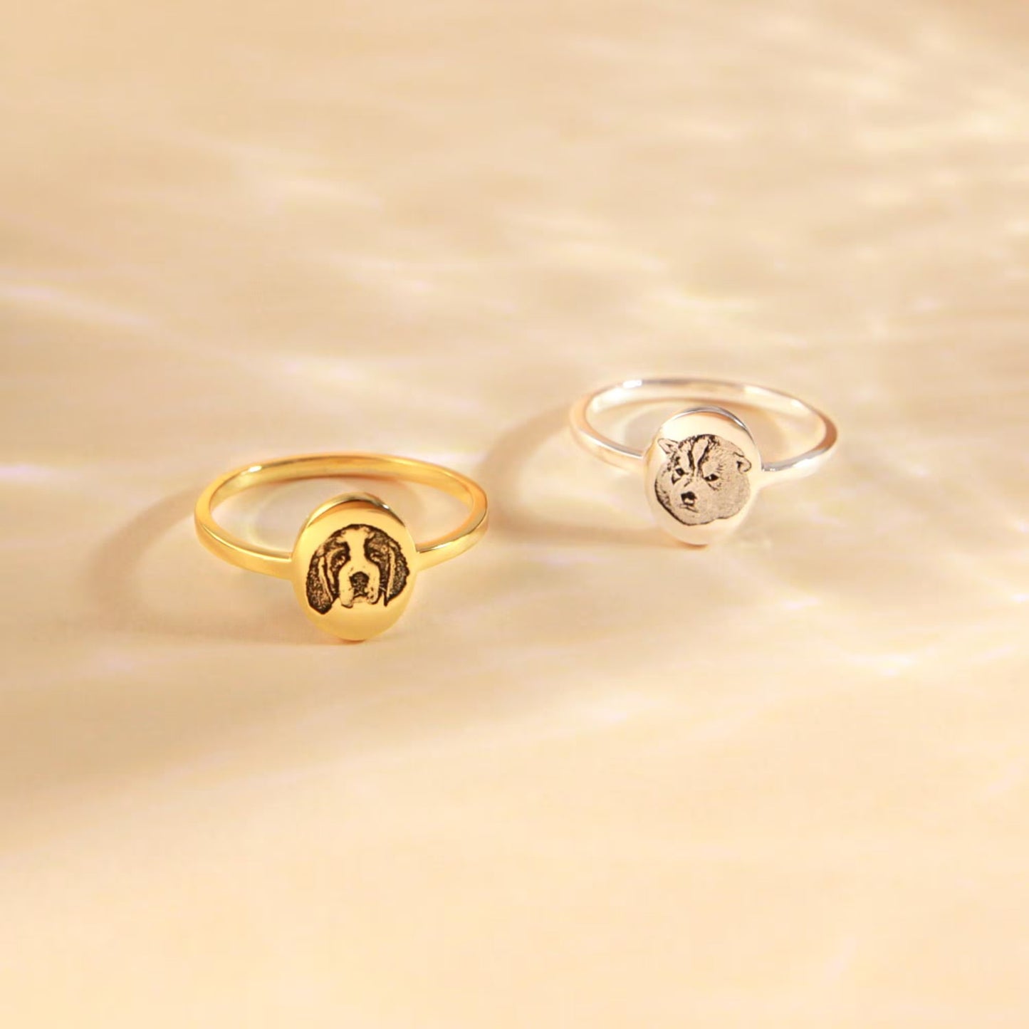 Personalized Pet Picture Rings