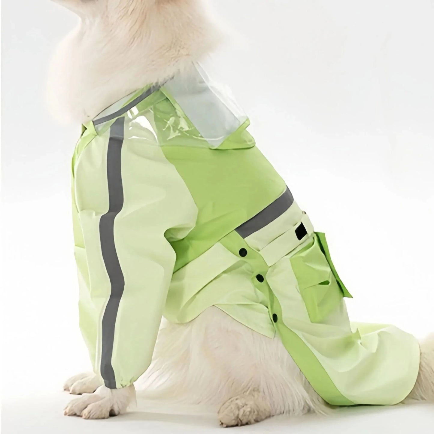 All-Weather Reflective Dog Raincoat – Waterproof Harness