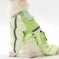 All-Weather Reflective Dog Raincoat – Waterproof Harness