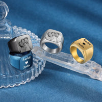 Personalised Steel Photo Ring