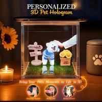 Custom Pet Memorial Hologram House