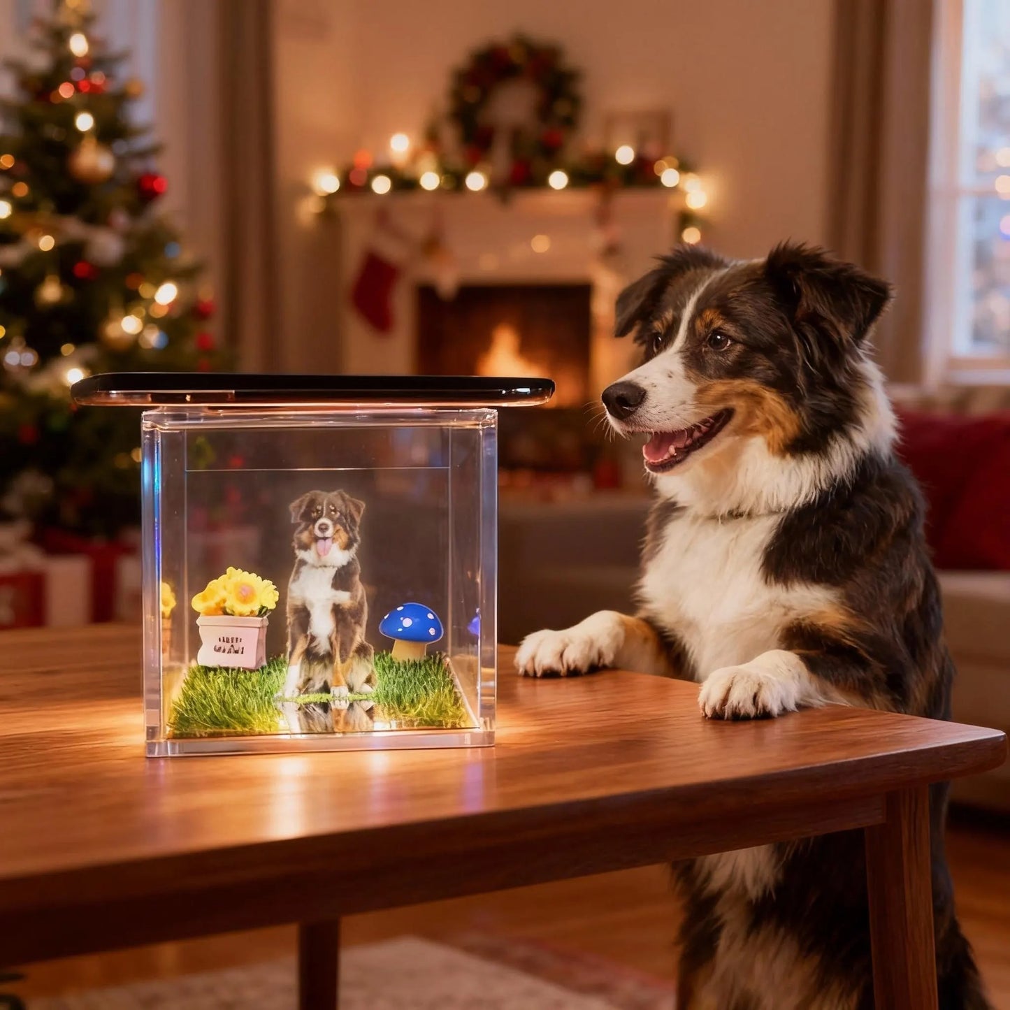 Custom Pet Memorial Hologram House