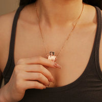 Personalized Mini Pull-Out Camera Locket Necklace