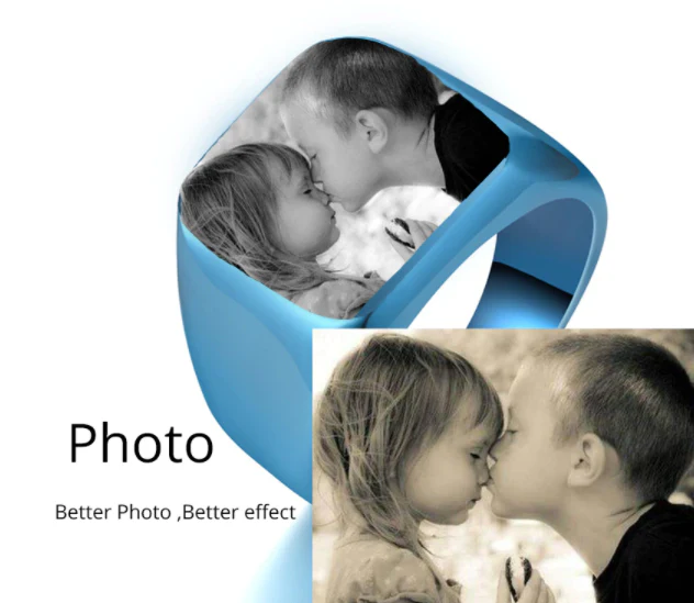 Personalised Steel Photo Ring