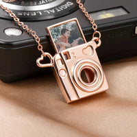 Personalized Mini Pull-Out Camera Locket Necklace
