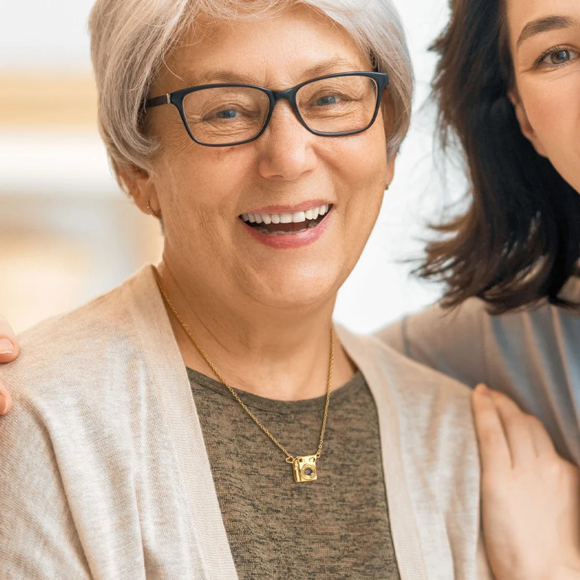 Personalized Mini Pull-Out Camera Locket Necklace
