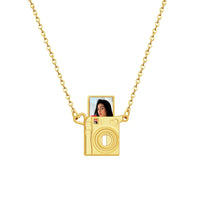 Personalized Mini Pull-Out Camera Locket Necklace