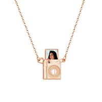 Personalized Mini Pull-Out Camera Locket Necklace
