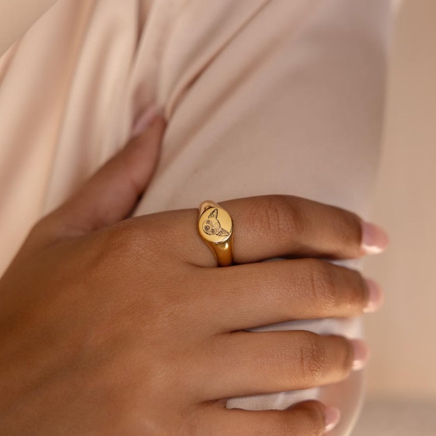 Custom Pet Signet Ring
