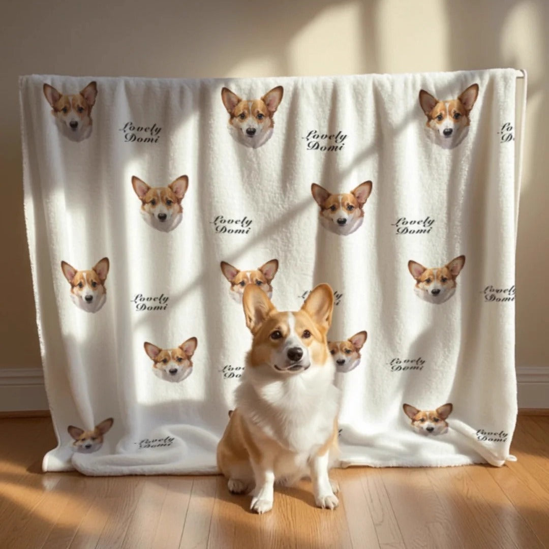 Custom-Made Pet-Patterned Blankets