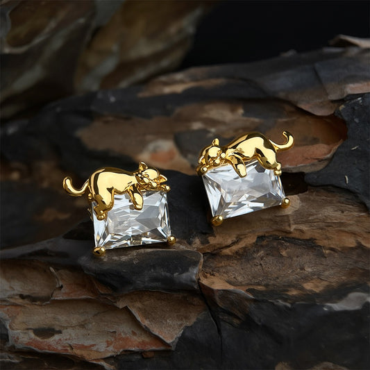 Sleepy Cat Style Earrings