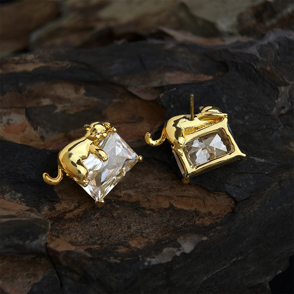 Sleepy Cat Style Earrings