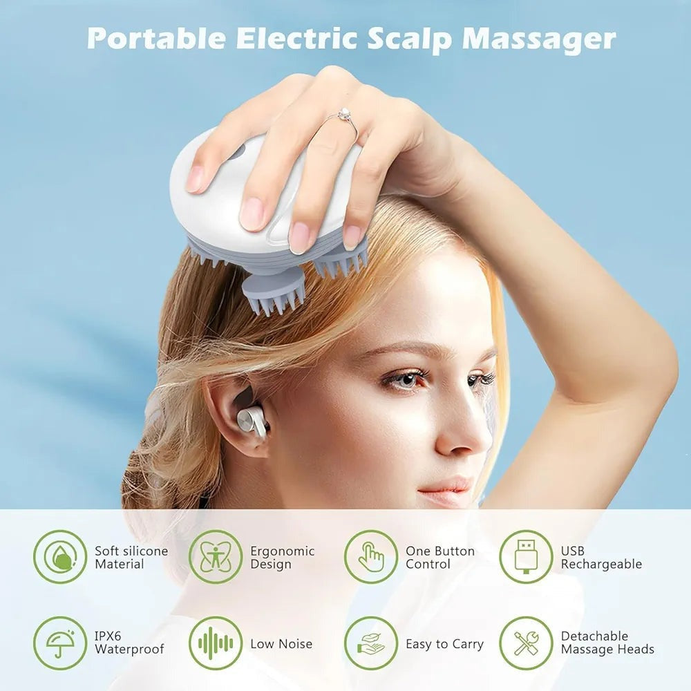 🌿 Premium Electric Scalp Massager