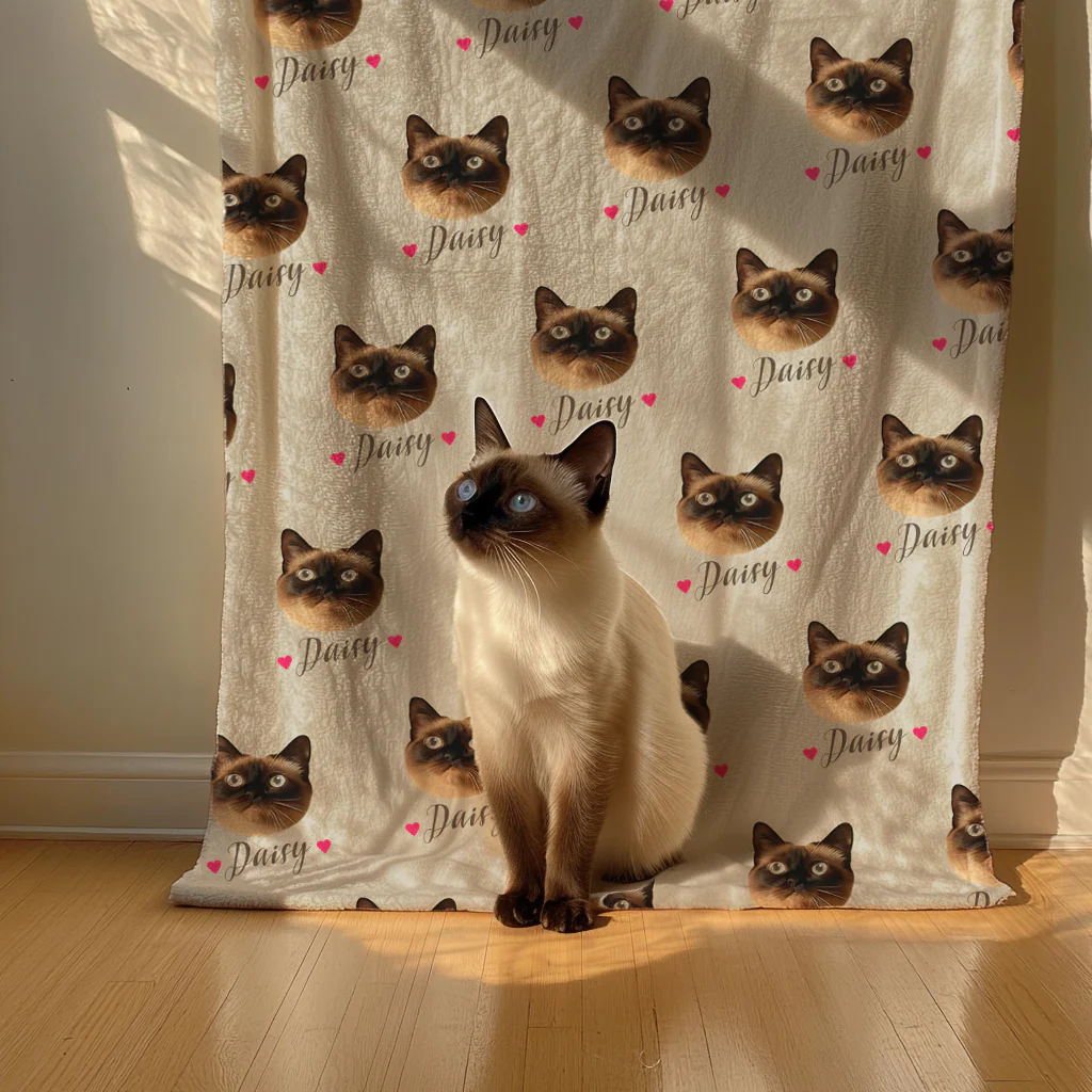 Custom-Made Pet-Patterned Blankets