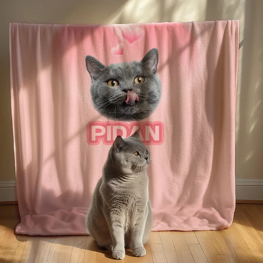 Custom-Made Pet-Patterned Blankets