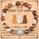Cat Bracelet Gifts for Women for Cat Lover