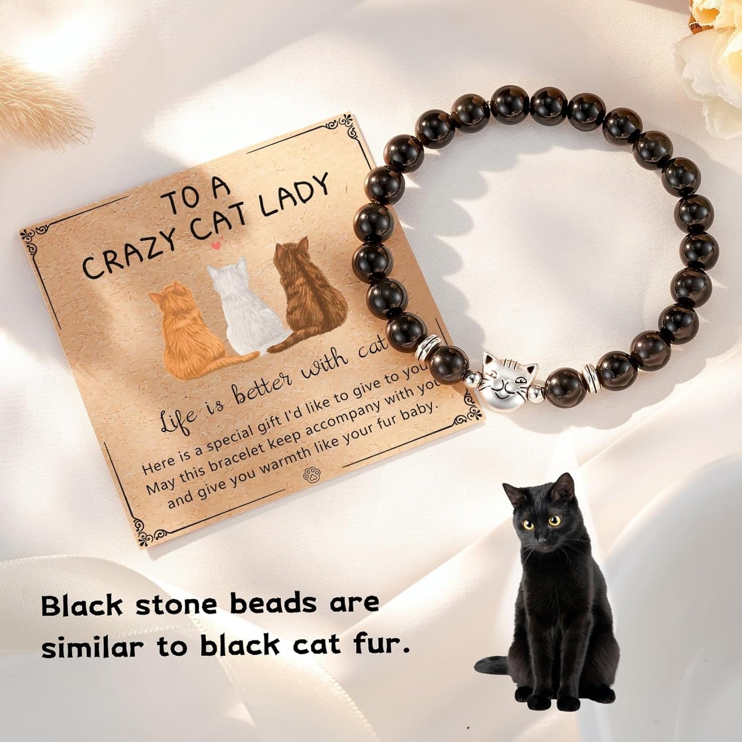 Cat Bracelet Gifts for Women for Cat Lover