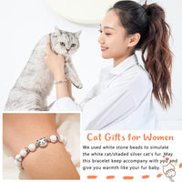 Cat Bracelet Gifts for Women for Cat Lover