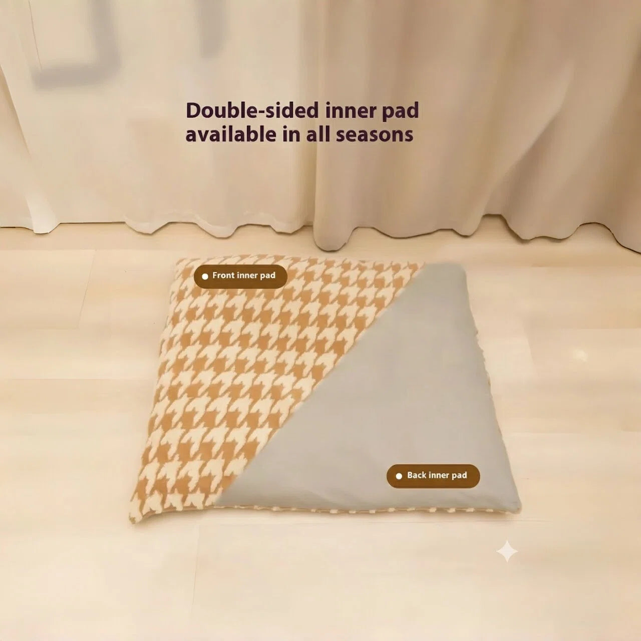 Dog Plush Enclosed Cozy Bed